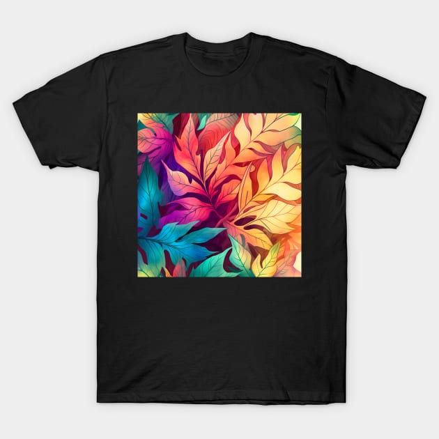 Rainbow Foliage 2 T-Shirt by thatmacko